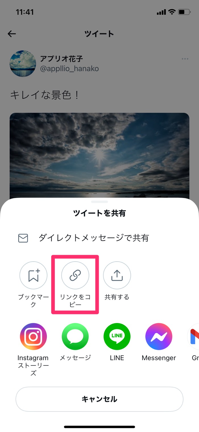 Twitterで自分のアカウントurlを確認してリンクをコピペする方法 アプリオ Twitterで自分のアカウントurlを確認してリンクをコピペする方法 アプリオ