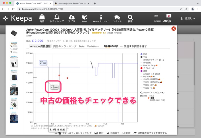Amazonの価格推移が一目瞭然 Keepa の使い方 Chrome拡張 スマホアプリ アプリオ