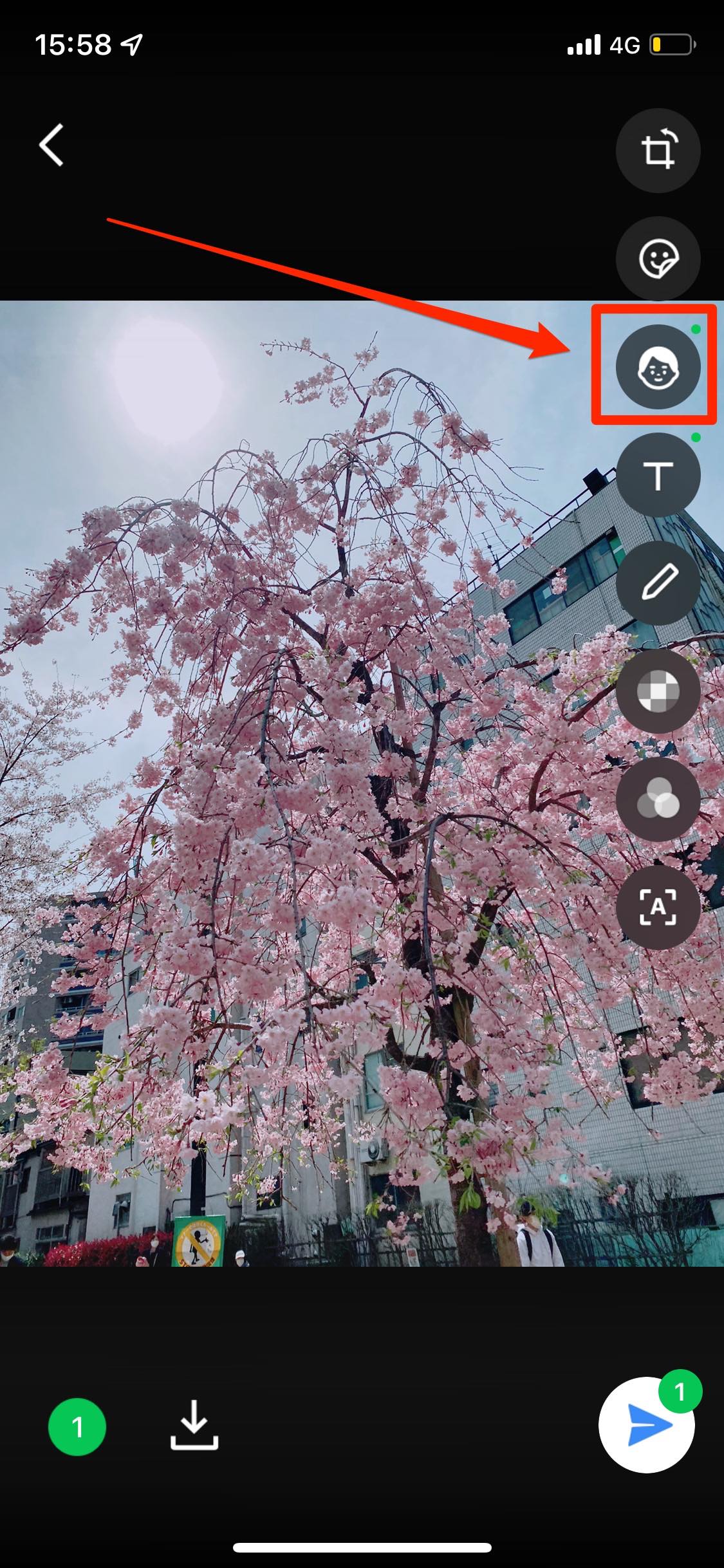 Lineで写真 動画にスタンプ 絵文字を貼って加工する方法 Iphone Android アプリオ