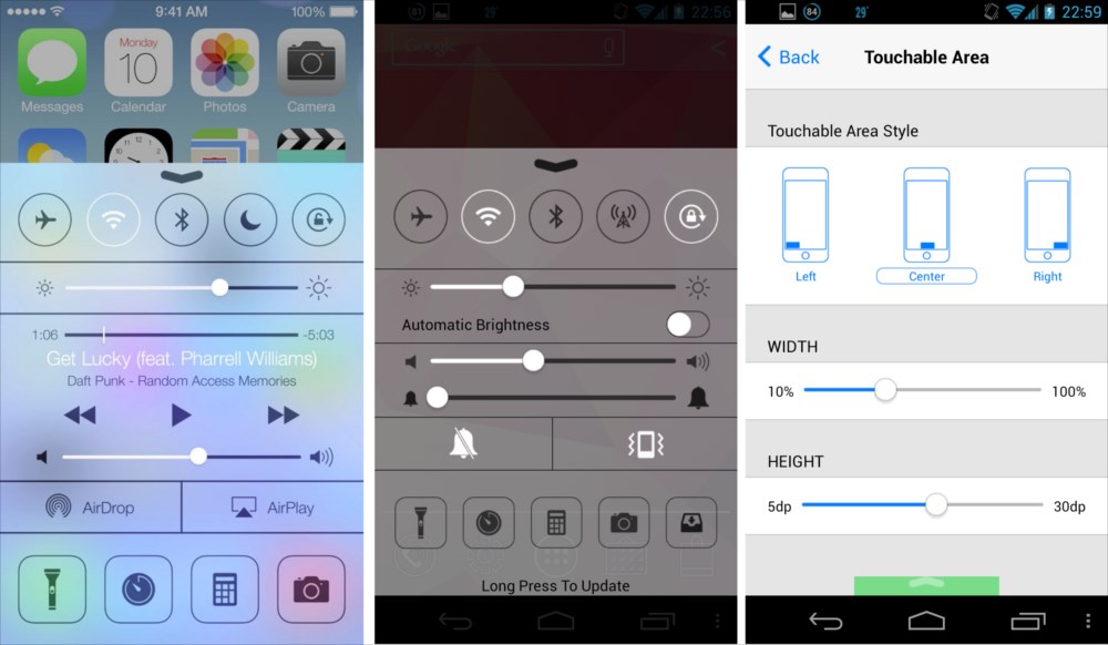 Ios 7スタイルの Control Center をandroid端末にも設置しよう アプリオ