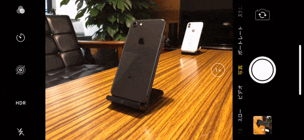 iPhoneカメラ：フィルター変更