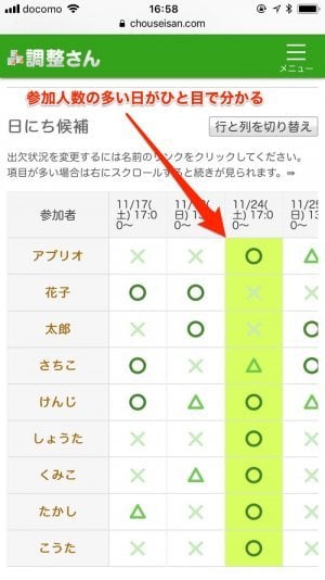 今さら訊けない 調整さん の使い方 Lineスケジュール とどう使い分ける アプリオ