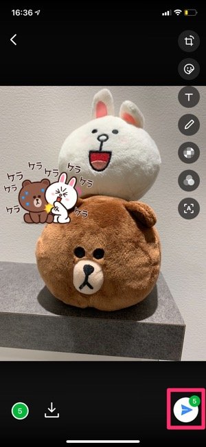 Lineで写真 動画にスタンプや絵文字を貼って加工する方法 Iphone Android アプリオ