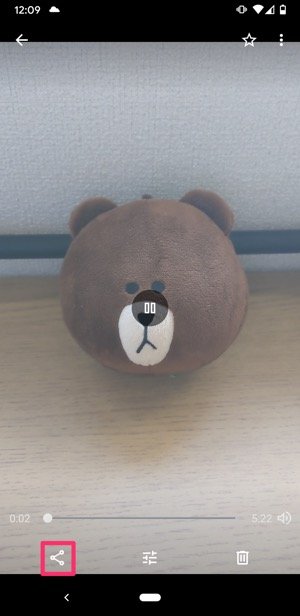 【LINE】Goolgeフォトで長い動画を送る(共有ボタンをタップ) 【LINE】Goolgeフォトで長い動画を送る(共有ボタンをタップ)