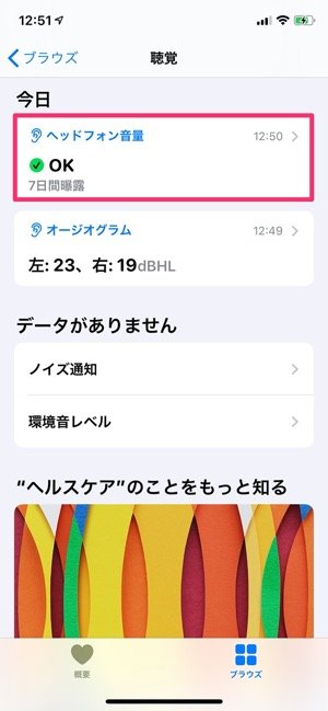 ヘルスケア 連携 聴力 聴覚 ヘッドフォン音量