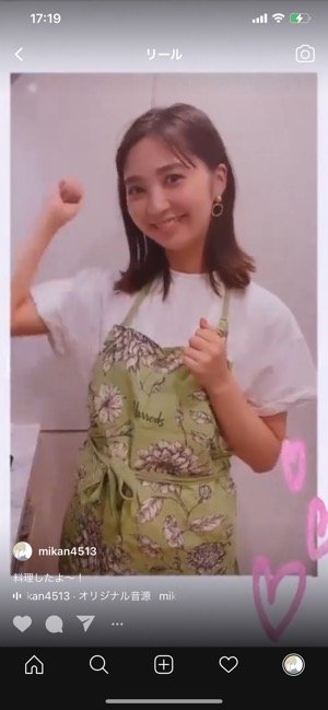 リールの画面 リールの画面