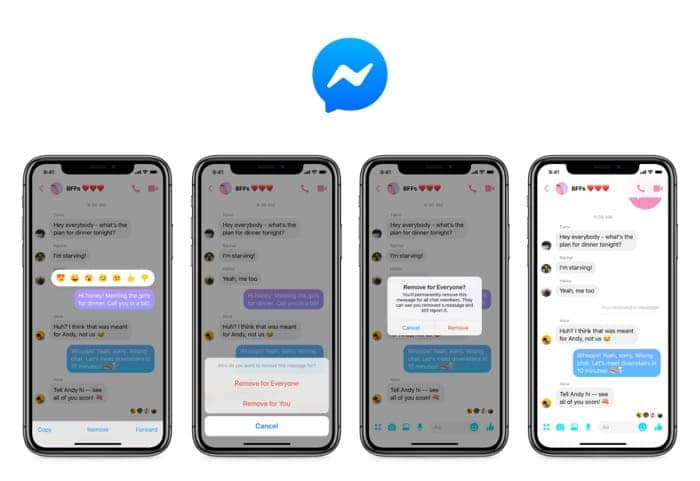 Facebookメッセンジャー 10分以内ならメッセージの削除 送信取り消し が可能に 使い方 アプリオ