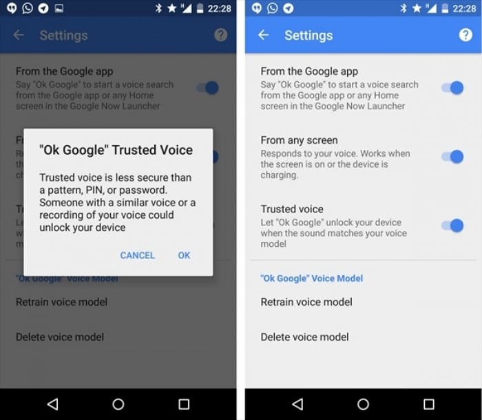 Ok Google でスマホのロック解除可能に Androidのスマートロック機能に 信頼できる声 オプションが追加へ アプリオ Ok Google でスマホのロック解除可能に Androidのスマートロック機能に 信頼できる声 オプションが追加へ アプリオ