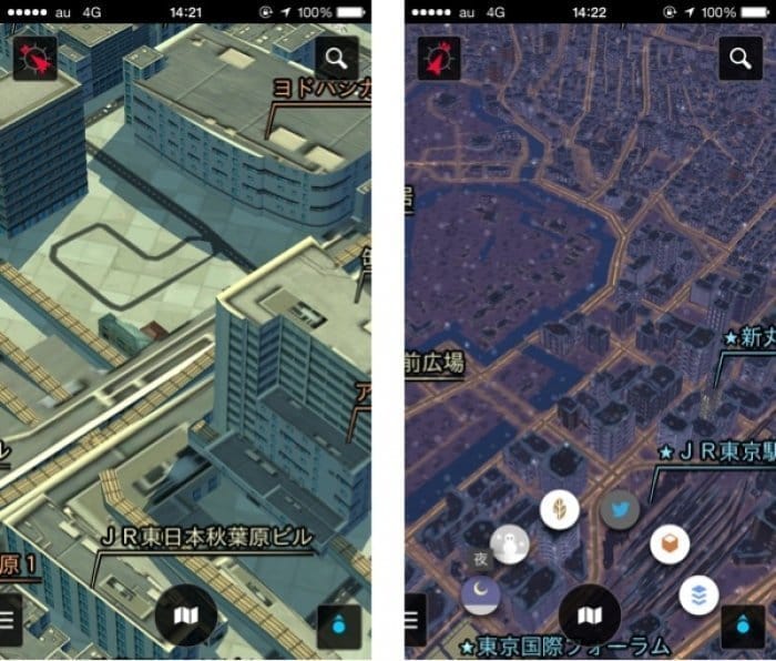 ドコモが 3d地図 のiphoneアプリをリリース 街づくりシミュレーションゲームのような画面は見ていて面白い アプリオ