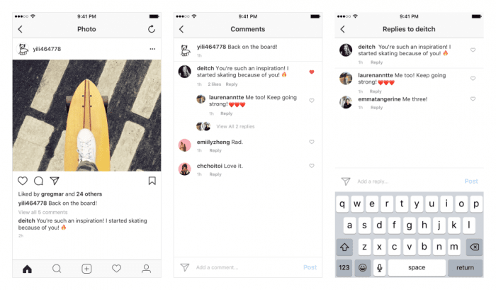 インスタグラム コメント 返信