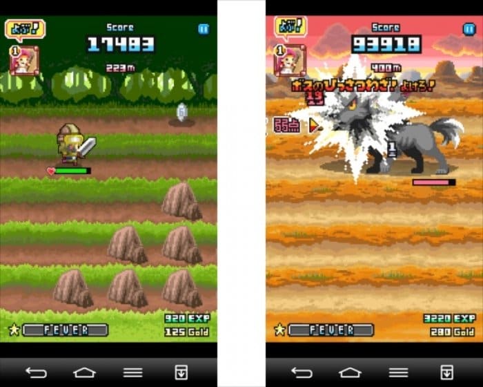 勇者の成長が楽しめる爽快ランニングアクションrpg Line らんらん勇者 アプリオ