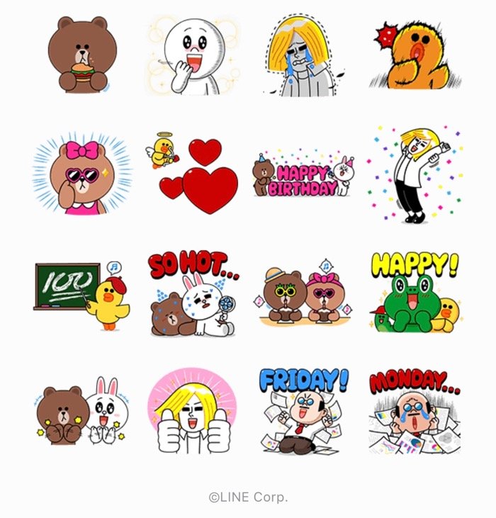 Line無料スタンプ ナイスアクション Lineキャラクターズ が登場 配布期間は8月22日まで アプリオ