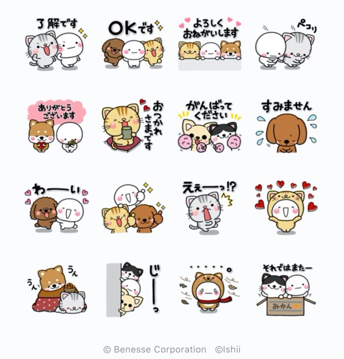 Line無料スタンプ いぬ ねこのきもち しろまる が登場 配布期間は12月23日まで アプリオ