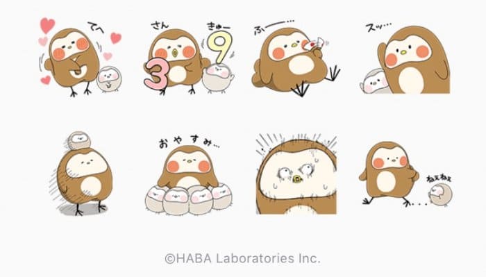 【LINE無料スタンプ】『ぽふぽふフク子さんと、こふく☆』が登場、配布期間は9月11日まで