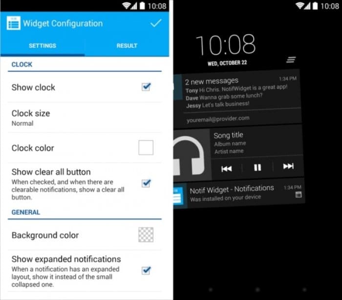 NotiWidget
