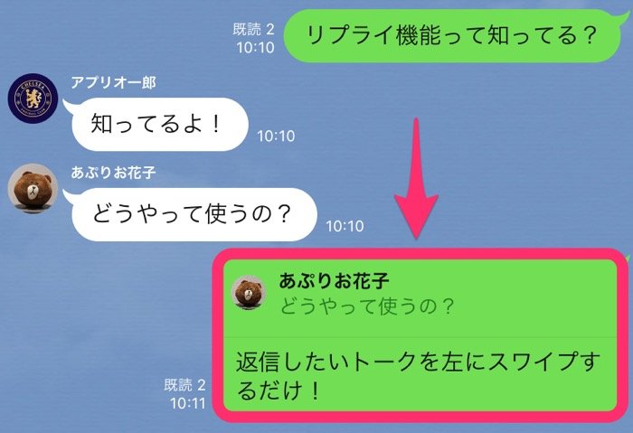 Line リプライ とは やり方 引用返信 通知の仕様などを徹底解説 アプリオ