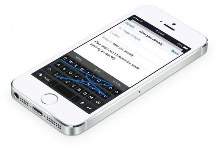 iOS 8 キーボード
