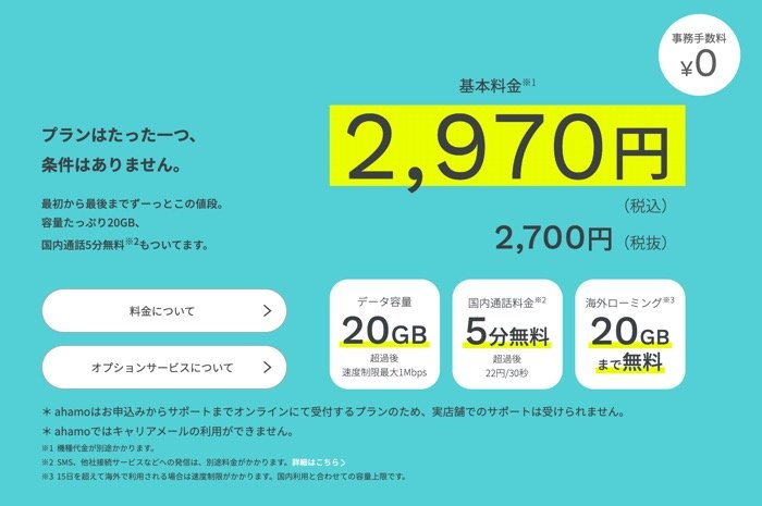 ドコモ、「ahamo」の料金を月2700円（税込）に値下げ　dカード特典も提供