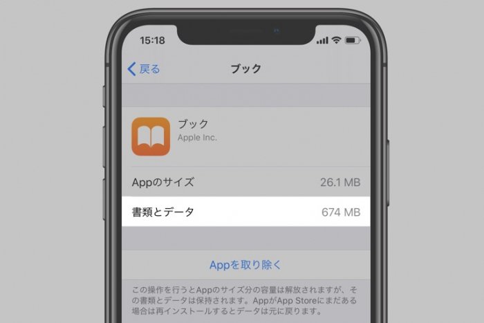 Iphone 書類とデータ を削除してストレージ容量を確保する方法と注意点 アプリオ