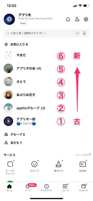Lineで友だちを お気に入り に登録 解除する方法 相手への通知 リストの並び順なども解説 アプリオ