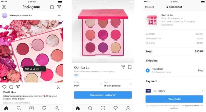 インスタグラム、ショッピング新機能「チェックアウト」を米国で試験導入