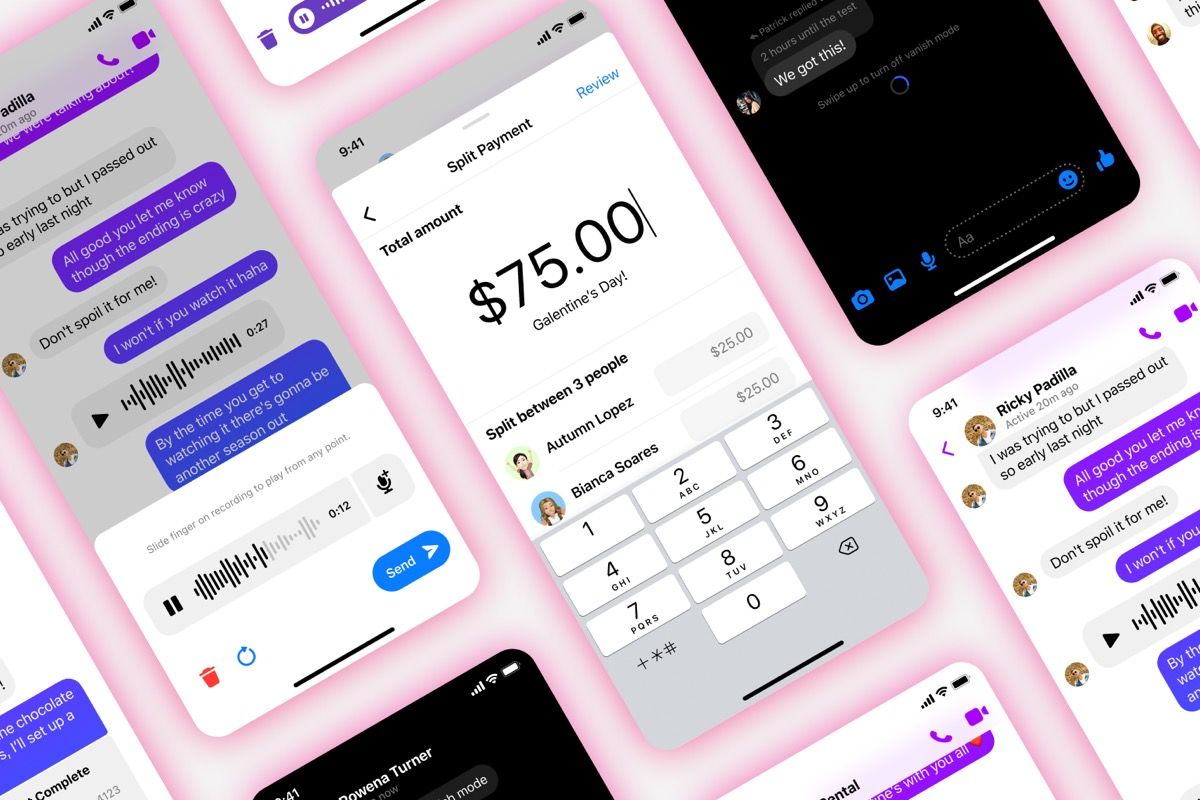 Messenger、割り勘機能や消えるメッセージ機能などを追加 | アプリオ