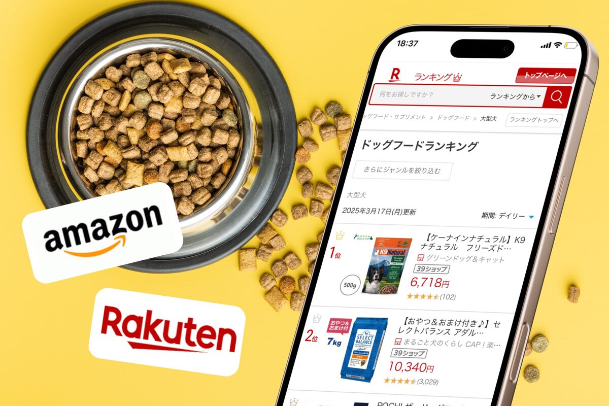 大型犬用ドッグフード】楽天・Amazonランキング上位の特徴と