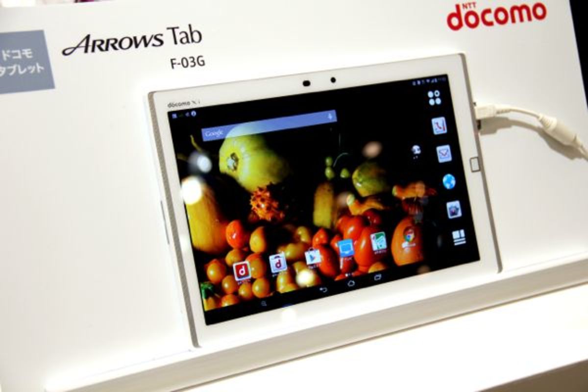 ディスプレイの美しさが際立つ、ドコモ「ARROWS Tab F-03G」タブレット 
