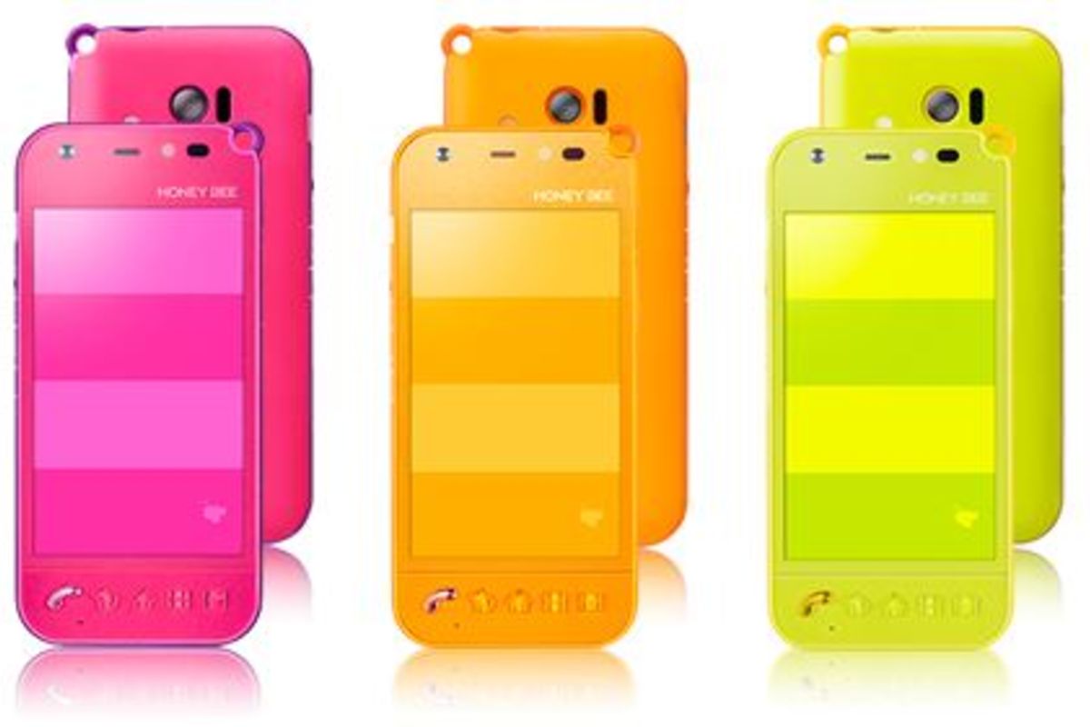 HONEY BEE softbank 101K グリーンイエロー 美品 20120125154003_746_.jpg