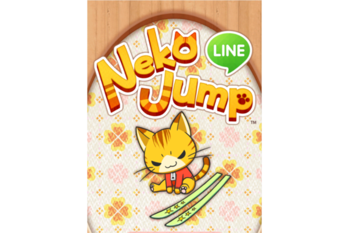 スクエニ制作 ネコが大空へスキージャンプして飛距離を競う Line Neko Jump Android Iphone アプリオ