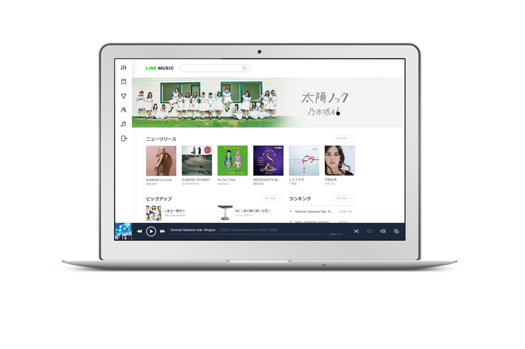 LINE MUSIC、PCブラウザ版を公開　アプリのダウンロード数は620万件を突破