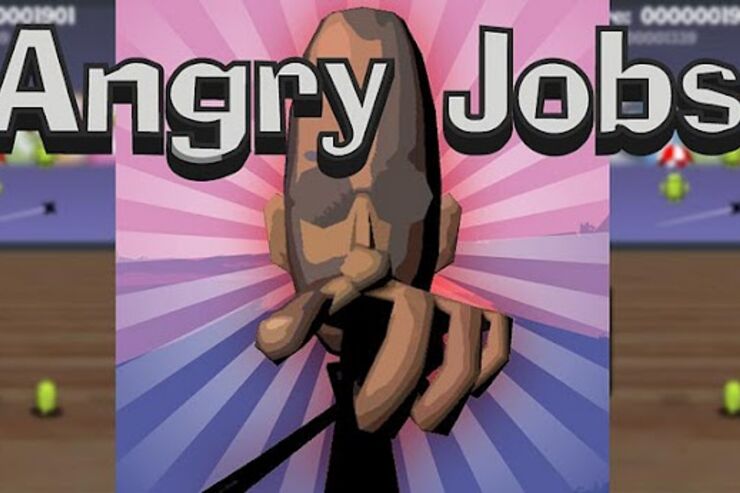 ゲーム「Angry Jobs」怒れるJobs氏がドロイド君を手裏剣で撃ち落とす #Android