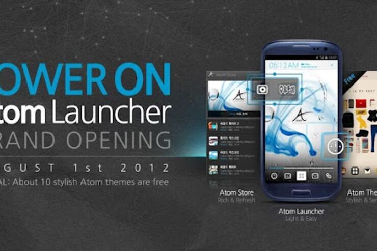 アプリ「Atom Launcher」デザイン性が高く独特のメニューバーなど機能も豊富なICS用ホームアプリ #Android