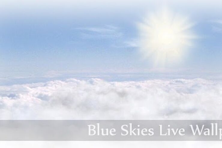 アプリ「Blue Skies Live Wallpaper」空を飛ぶ壁紙 #Android