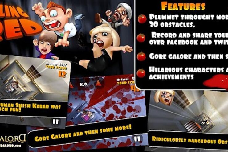 ゲーム「Falling Fred」ちょっと過激なリアル空中ダイブ体験 #Android