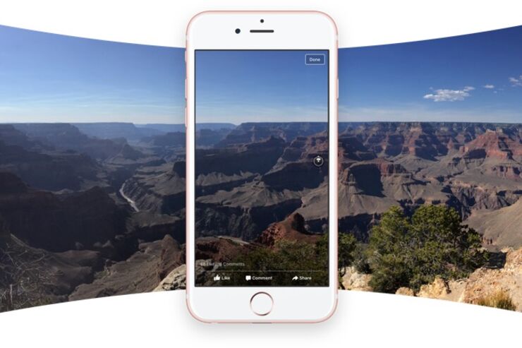 グリグリ動く、Facebookが360度写真をサポート