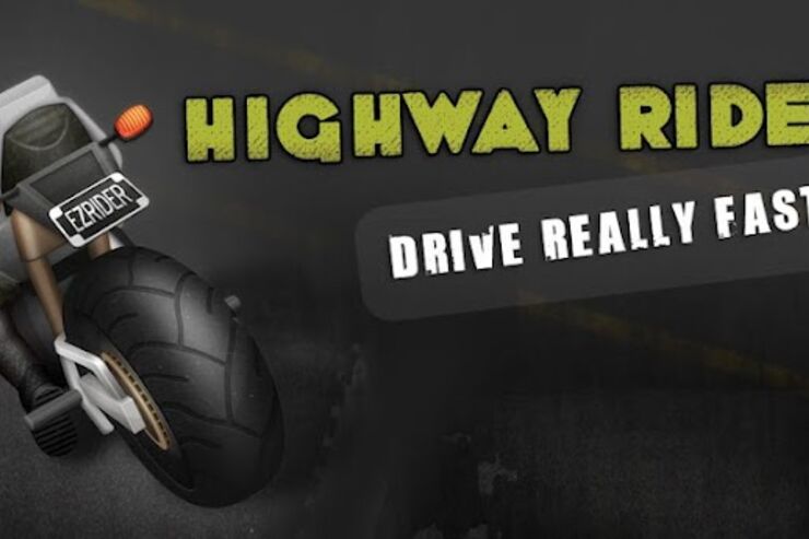 ゲーム「Highway Rider」車に接近した回数を競うバイクレース #Android