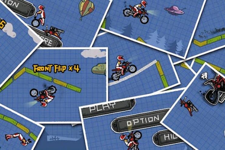 ゲーム「MX Moto」ミラクルジャンプを決めてタイムを競う #Android