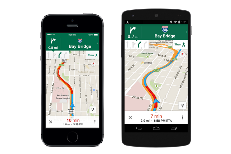 「Googleマップ」がアップデート、レーン案内実装やUber統合　カーナビを超える日も近い