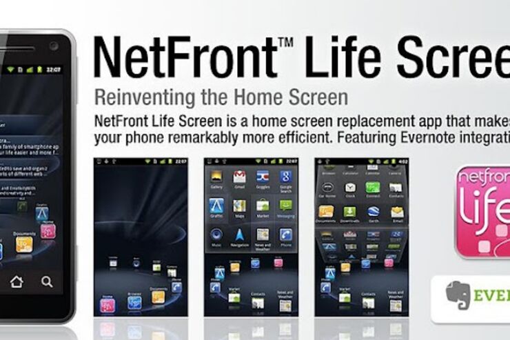 アプリ「NetFront Life Screen」回転するホームアプリ #Android