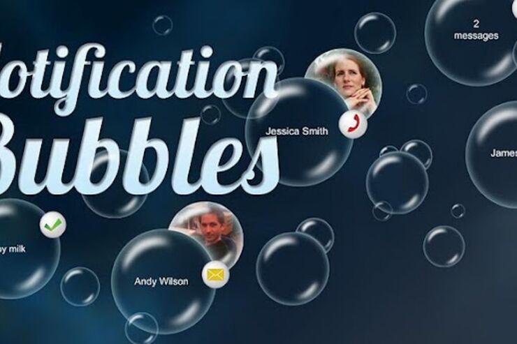 アプリ「Notification Bubbles Free」通知があると泡が浮いてくるライブ壁紙 #Android