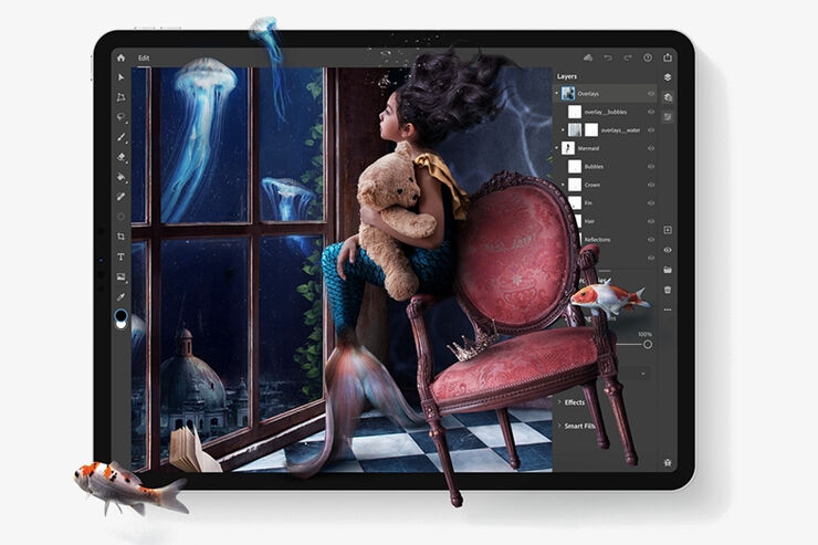 アドビ、iPad版「Photoshop」アプリを正式リリース