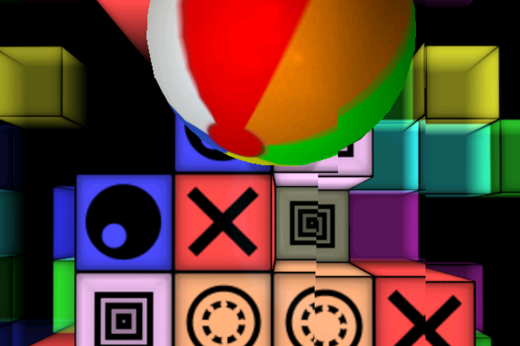 ゲーム「Prism 3D FREE」スマホを傾けて遊ぶボールアクション #Android