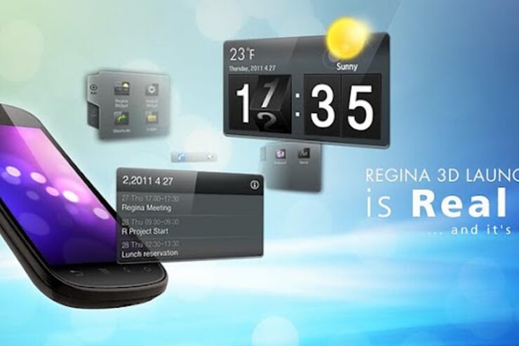 アプリ「Regina 3D Launcher」美しい3Dエフェクトを楽しめるホームアプリ #Android