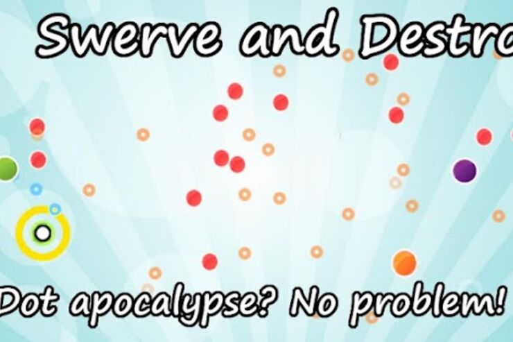 ゲーム「Swerve and Destroy」端末を傾けて赤ゾンビ（ドット）から逃げよう #Android