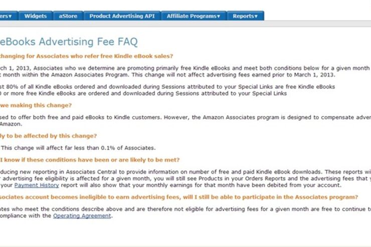 無料Kindle本ばかりダウンロードさせるサイトにはアフィリエイト紹介料を支払わない、米Amazonが規約変更