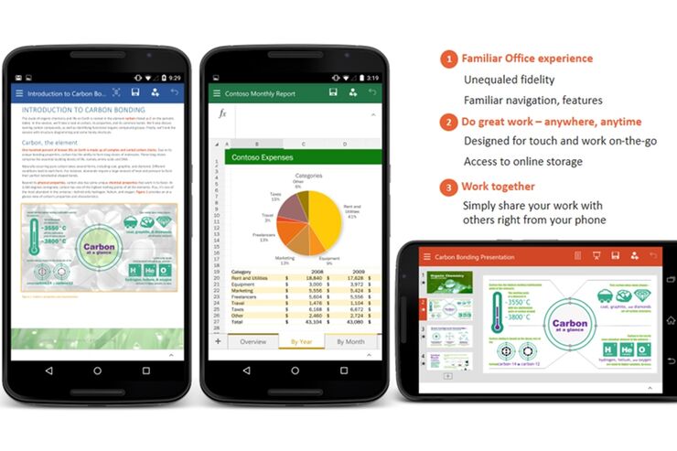 Microsoft、ついにAndroidスマホ向け「Word」「Excel」「PowerPoint」アプリを公開