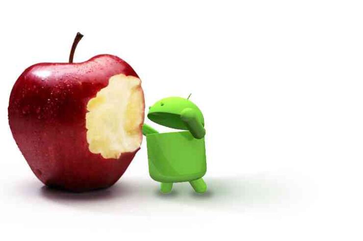 北米市場におけるAndroid端末の新規購入者数がiPhoneの２倍に