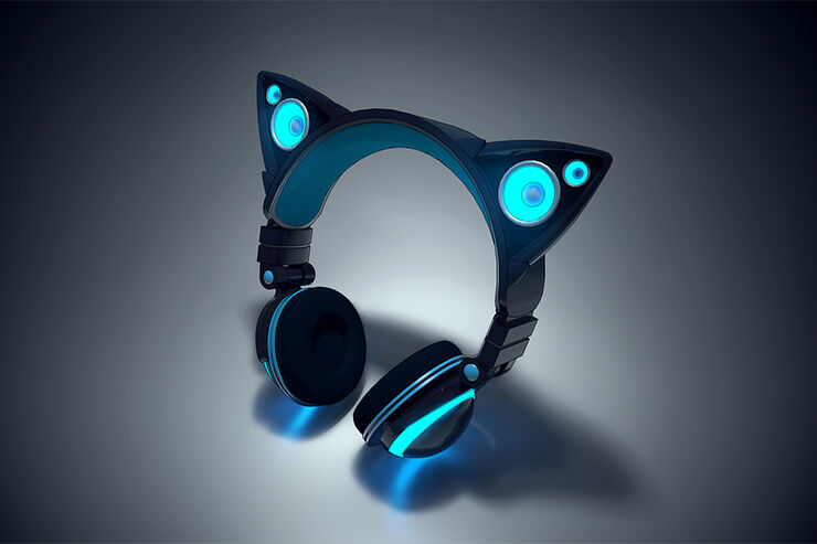 猫耳がスピーカーになるヘッドフォン「Axent Wear」、Kickstarterに登場へ