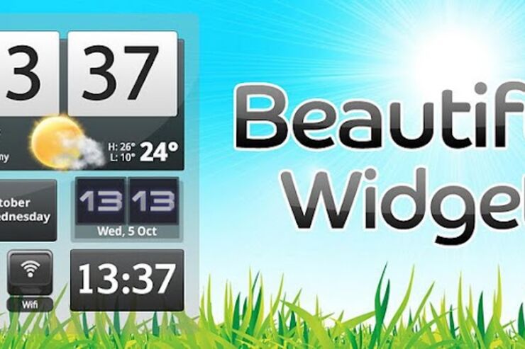 アプリ「Beautiful Widgets」美麗ウィジェットの詰め合わせ #Android